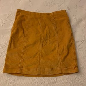 Free People Corduroy Mini Skirt